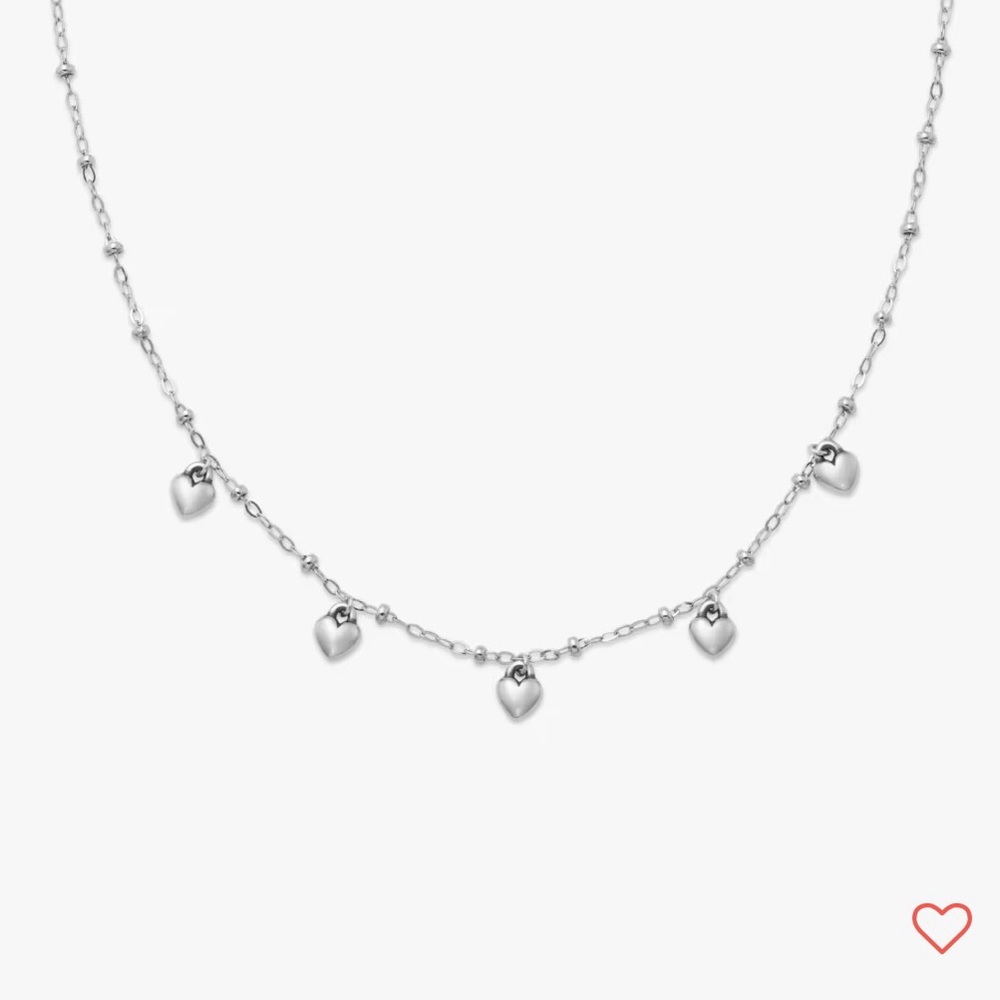 James Avery Sterling Silver Heart Drops Necklace